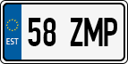 License plate of Estonia, Regular car plates (US-size)