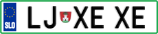 License plate of Slovenia, Vanity Plates