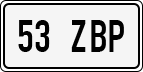 License plate of Estonia, Regular car plates (US-size)