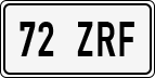 License plate of Estonia, Regular car plates (US-size)