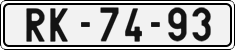 License plate of the Czech Republic, Cars (1960)