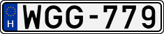 license plates of Hungary, Cars (1990)