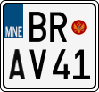 License plate of Montenegro, Motorcycles