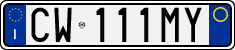 License plate of Italy, Cars (1994 year series)