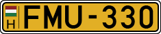 license plates of Hungary, Commercial vehicles (1990)