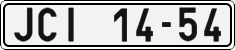 License plate of the Czech Republic, Cars (1960)