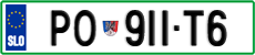 License plate of Slovenia, Vanity Plates