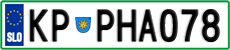 License plate of Slovenia, Vanity Plates
