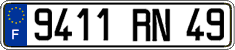French license plate, FNI