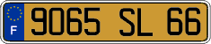 French license plate, FNI
