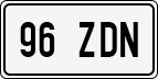 License plate of Estonia, Regular car plates (US-size)