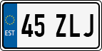 License plate of Estonia, Regular car plates (US-size)