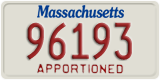 Massachusetts, Apportioned