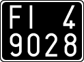 License plate of Italy, Cars (1927 year series)