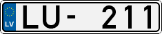 License plate of Latvia, Regular car plates