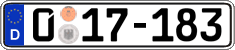 German license plate, Diplomatic