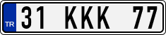 License plate of Turkey, Regular plates