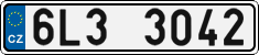 License plate of the Czech Republic, Cars (2001)