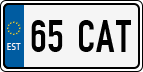 License plate of Estonia, Regular car plates (US-size)