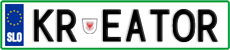 License plate of Slovenia, Vanity Plates