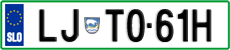 License plate of Slovenia, Vanity Plates