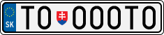 License plate of Slovakia, Vanity Plates