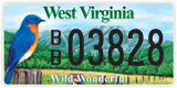 West Virginia, Specialty plates (X/X 12345)
