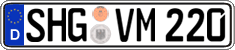 German license plate, Regular plates