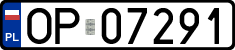 License plates of Poland, Regular car plates