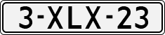 License plate of the Netherlands, Cars