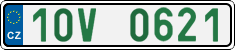 License plate of the Czech Republic, Oldtimers (2001)