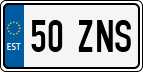 License plate of Estonia, Regular car plates (US-size)