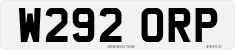 License plate of the United Kingdom, 1983 year system