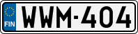License plate of Finland, Cars