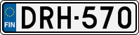 License plate of Finland, Cars