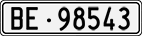 License plate of Switzerland, Cars