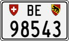 License plate of Switzerland, Cars