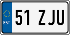 License plate of Estonia, Regular car plates (US-size)