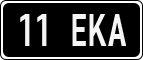License plate of Estonia, Regular car plates (US-size)