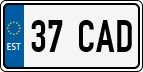 License plate of Estonia, Regular car plates (US-size)