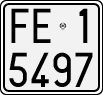 License plate of Italy, Motorcycles (1927 year series)