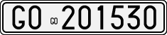 License plate of Italy, Cars (1927 year series)