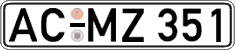 German license plate, Regular plates