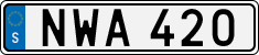 License plate of Sweden, Regular plates