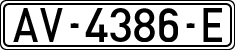 License plates of Spain, 1971 year series