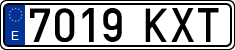 License plates of Spain, Ordinary (2000)