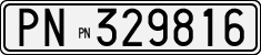 License plate of Italy, Cars (1927 year series)