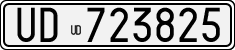 License plate of Italy, Cars (1927 year series)