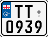 License plate of Georgia, Motorcycles (2014)