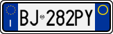 License plate of Italy, Cars (1994 year series)